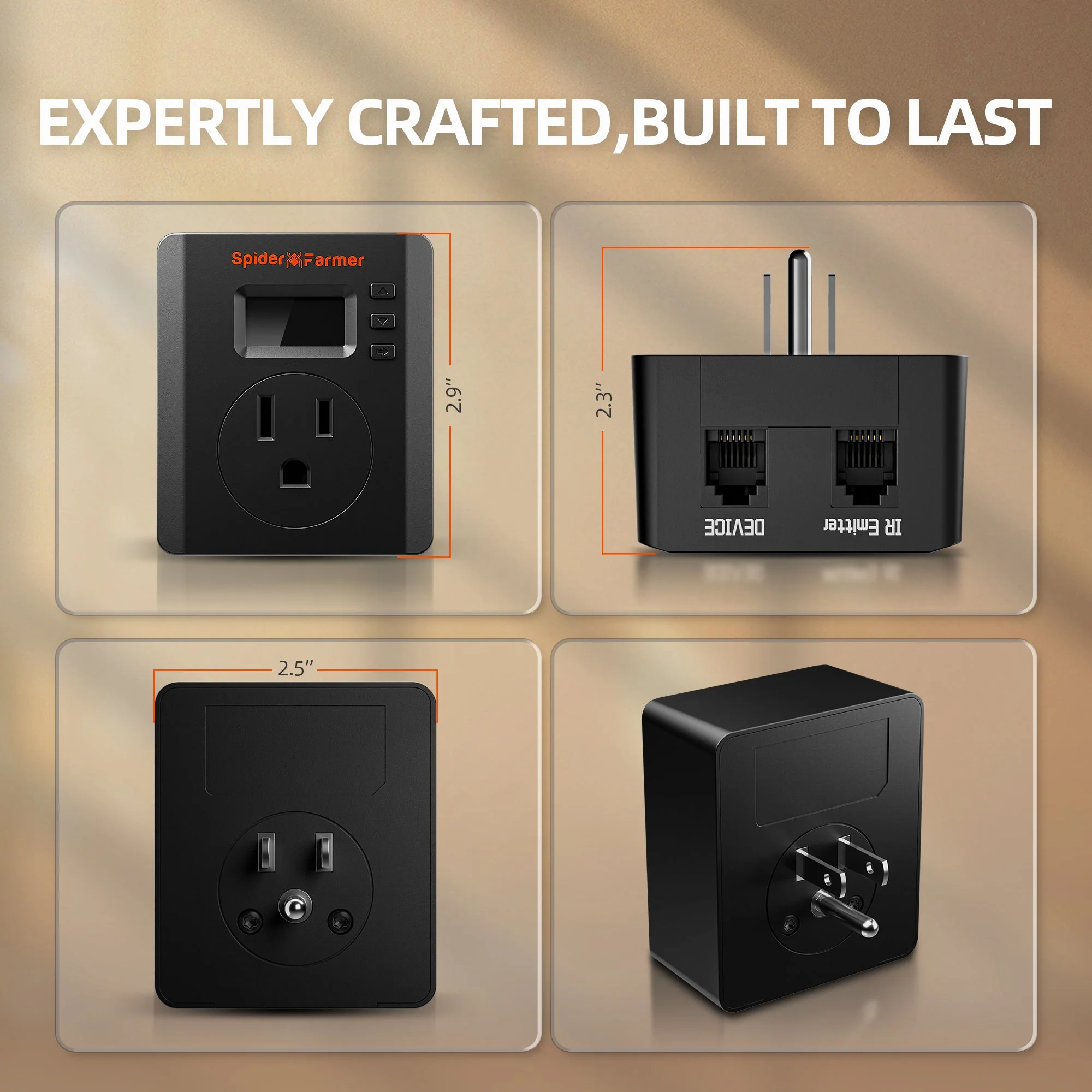 Spider Farmer S-Station | Wi-Fi & Bluetooth Smart Plug 1875W 15A for Indoor Growing, Supports Temperature & Humidity Sensor-Based Automation, Special Designed for Non-Spider Farmer Devices Connection and Smart Control via Spider Farmer APP - Image 5