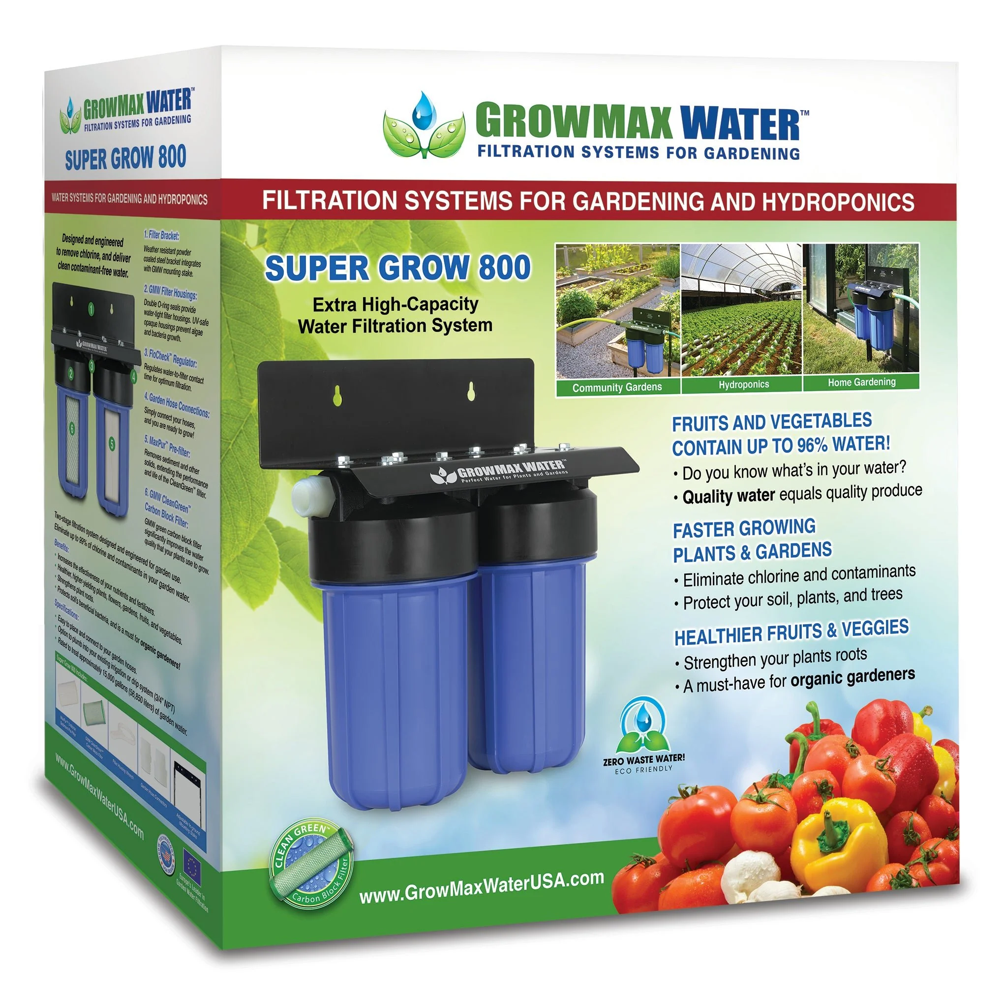 GrowMax Water Super Grow 800 Dechlorinator & Sediment Water Filter System - Image 5