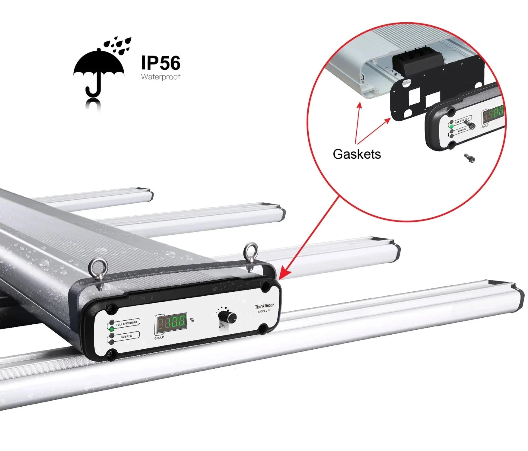 Think Grow Model-V 350 Watt Horticulture LED Grow Light - Image 6