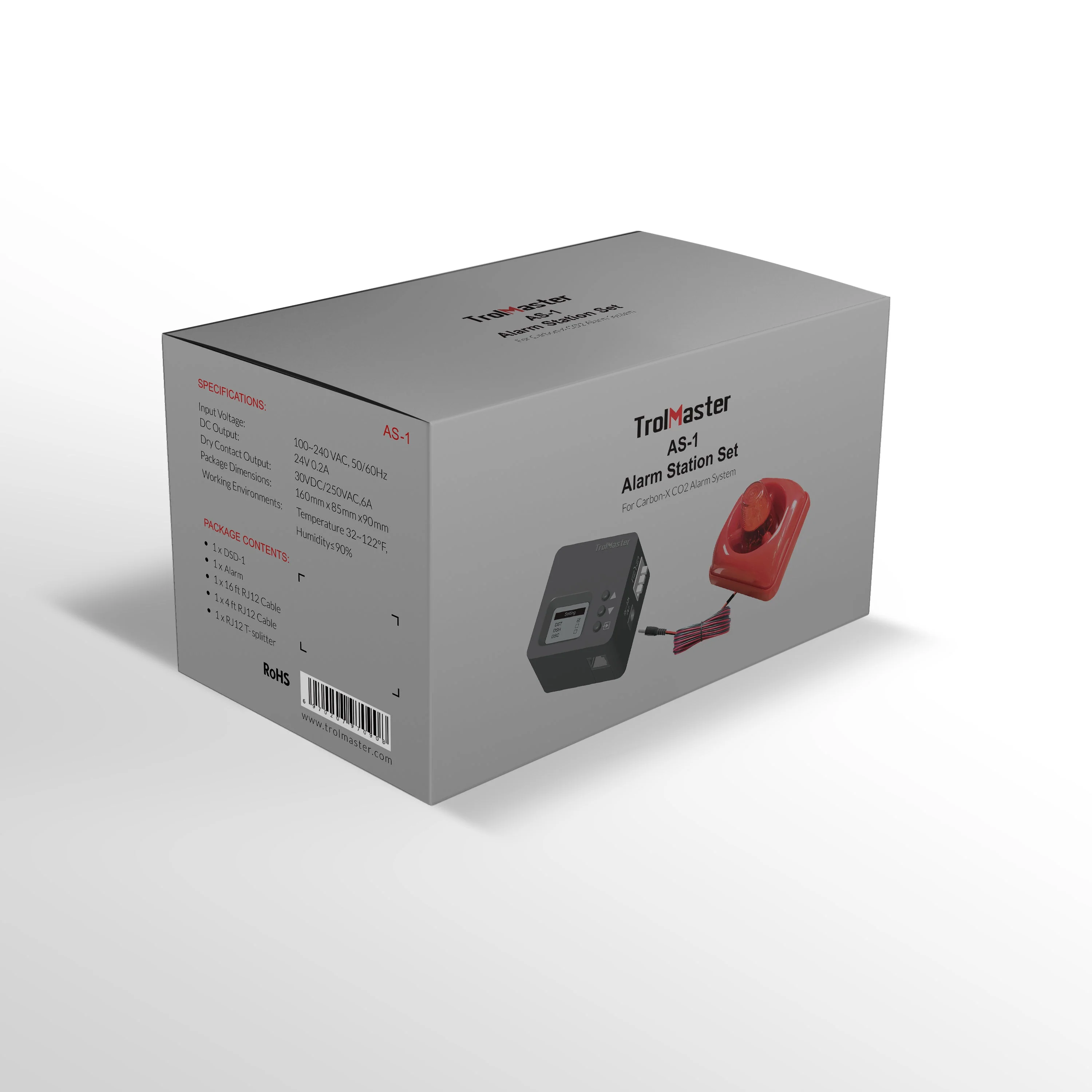 TrolMaster AS-1 CO2 Alarm Station (audio/visual) w/ cable set - Image 4