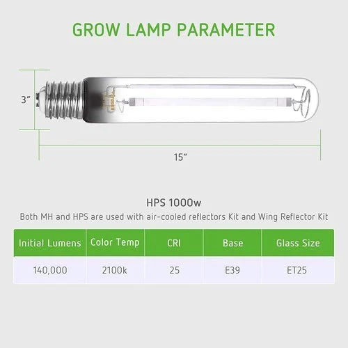 Vivosun 600 & 1000 Watt HPS Light Bulb - Image 2