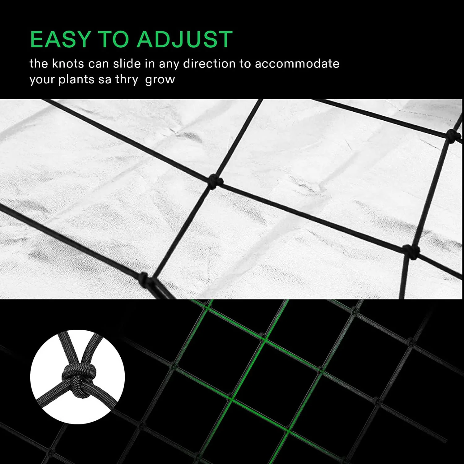 Vivosun Elastic Trellis Netting with Hooks - Image 5