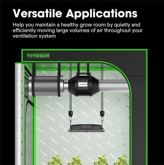 Vivosun Inline Duct Fan with Variable Speed Controller - Image 4