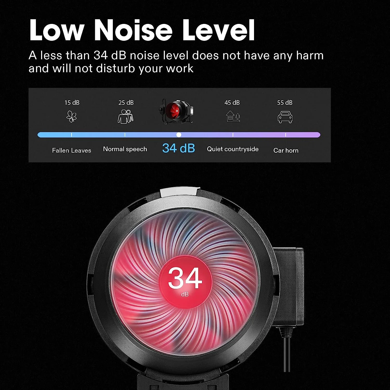 Vivosun Inline Duct Fan with Variable Speed Controller - Image 7
