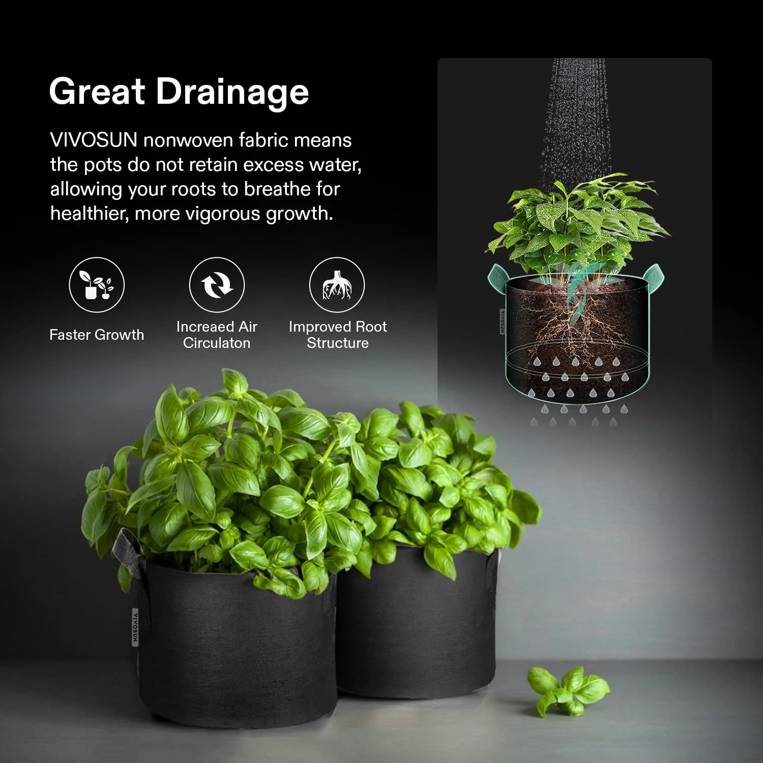 Vivosun Plant Grow Bags - Image 5