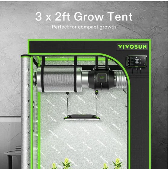 Vivosun Mylar 3x2 Grow Tent, 36″ x 20″ x 63″ - Image 2